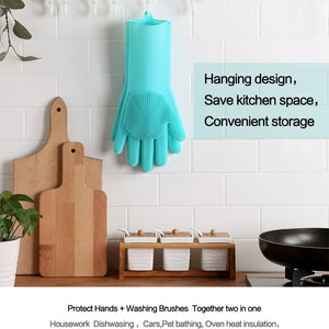 SILICONE DISH WASHING GLOVES