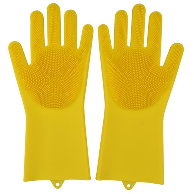 SILICONE DISH WASHING GLOVES