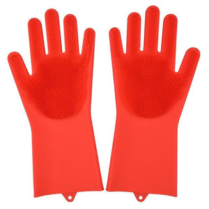 SILICONE DISH WASHING GLOVES