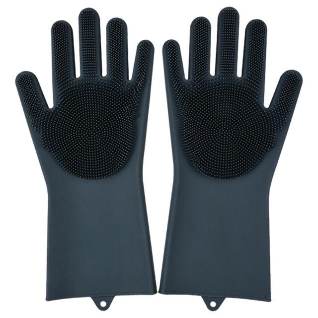 SILICONE DISH WASHING GLOVES