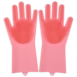 SILICONE DISH WASHING GLOVES