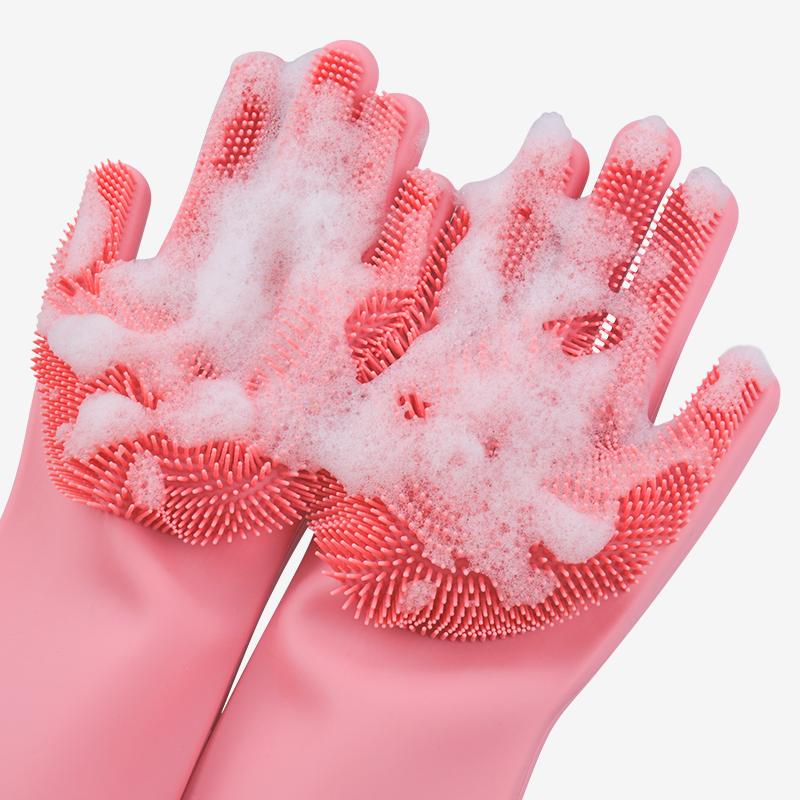 SILICONE DISH WASHING GLOVES